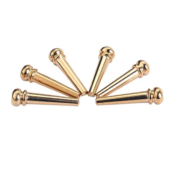 Buy 6pcs Guitar Bridge Pins Premium Replacing Durable Copper String Pegs for Parts Accessory