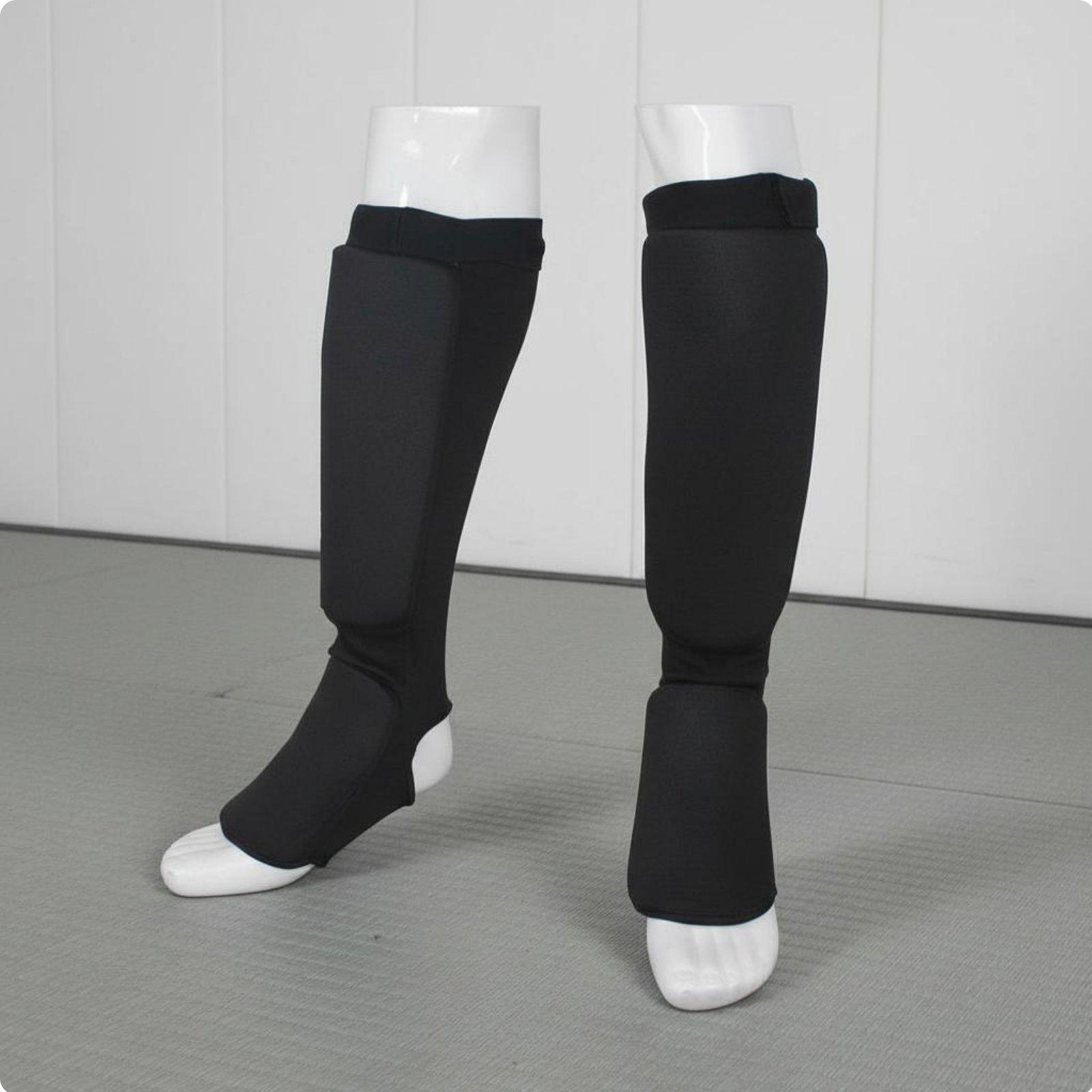 

Shin Foot Arch Guard Thick Padding Shin Foot Arch Guards Muay Thai Leg Protector Secure Fit MMA Leg Guards 4-Way Stretch