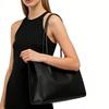 HIFASHION Minimalist Genuine Leather Large Women Tote Bags 2026 Large Capacity Casual Daily Shopping Office Shoulder Handbags