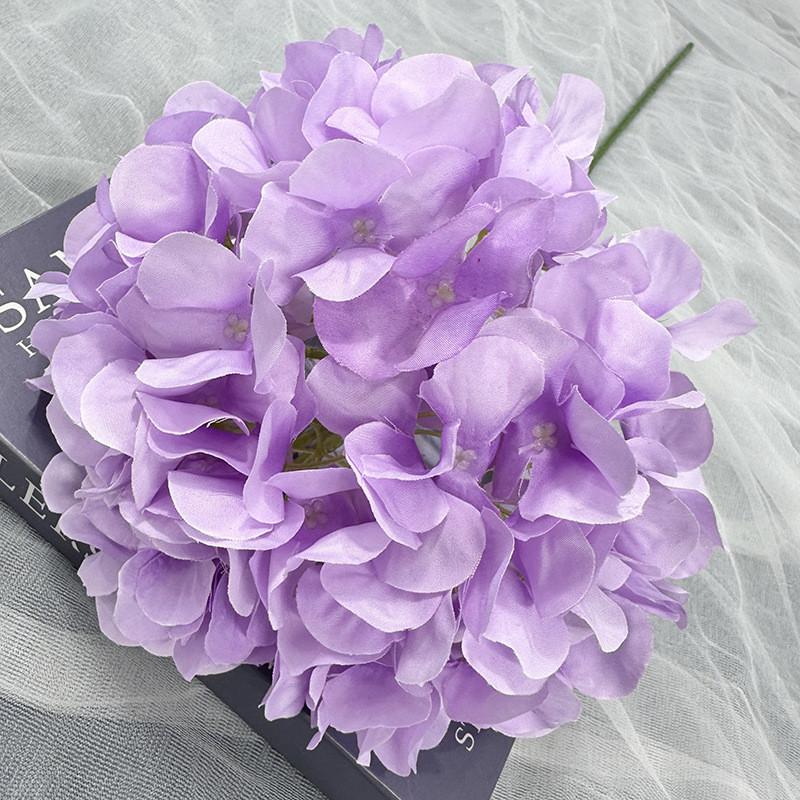 Multi Colored Simulated Hydrangeamacrophylla Artificial Bouquet For Decor Indoor