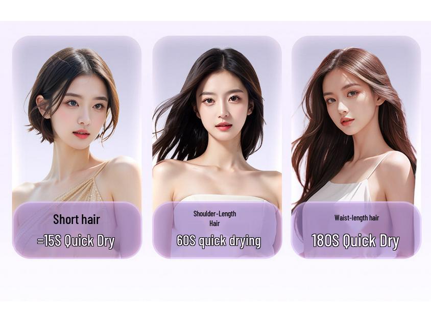 Silent High-Speed Negative Ion Hair Dryer for Home and Dorm Use