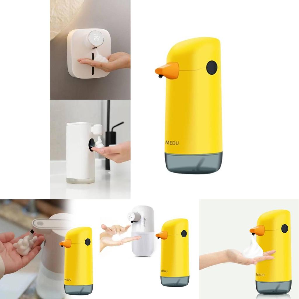 Roztomilý žlutý kachní dávkovač mýdlové pěny Automatické bezdotykové zařízení na mytí rukou Pro děti