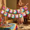 Hippie Retro 60s Theme Birthday Party Decoration Flag Bunting