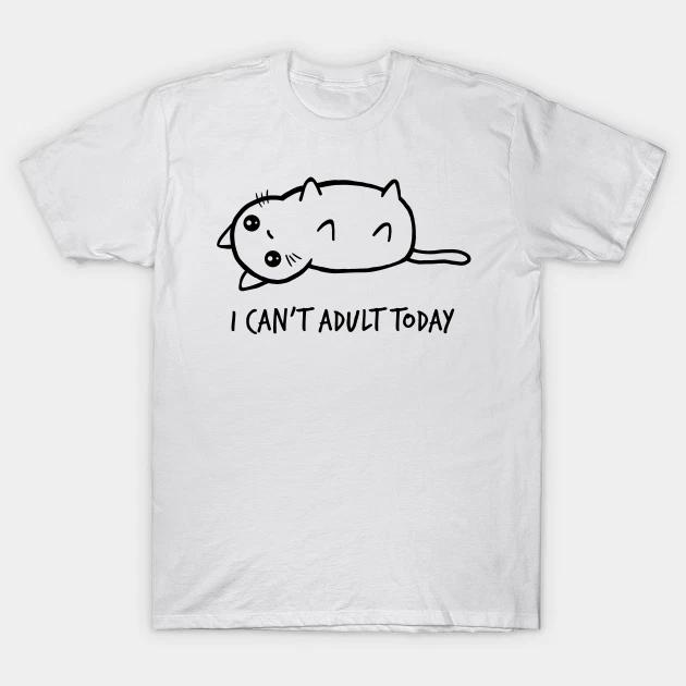 I Can t Adult Today Edition T Shirt For sloth joke Mens Birthday Novelty Funny L
