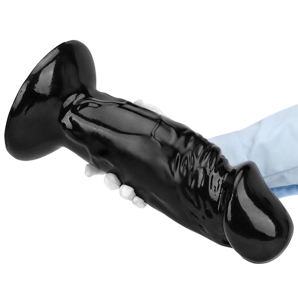Soft Huge Dildo Thick Cock Penis Adult Sex Toy For Women Vagina Anal Masturbators Black