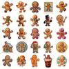 50PCS Kawaii Christmas Dessert Gingerbread House Stickers for Scrapbooking Skateboard Phone Case Children's Gift Toy