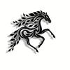 1pc Tree Horse Metal Wall Art, Minimalist Silhouette Decor for Home Living Room Office Bedroom Terrace Kitchen Courtyard Shop Cafe Dance Hall Bar
