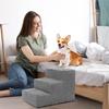 Rutschfeste Schwammleiter für Haustiere für Sofas und Betten: Hunde- und Katzentreppen mit abnehmbarem Bezug