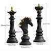 "Luxury Resin Chinese Chess Set: King, Queen, War Horse Pieces & Chessboard"