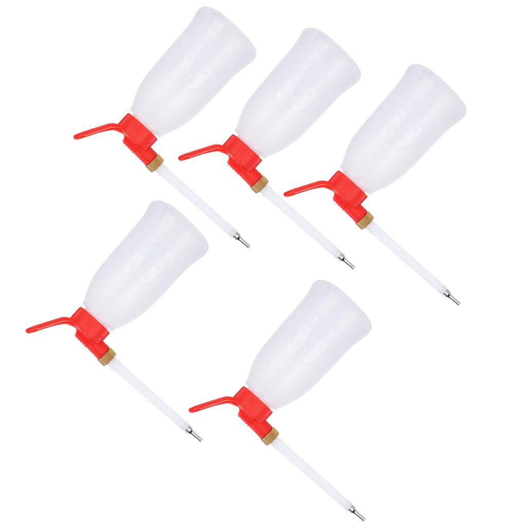 5Pcs 200ML Nozzle Oiler Sewing Machine Plastic Oil Injector Gun Type Spray Head Oiling Tool