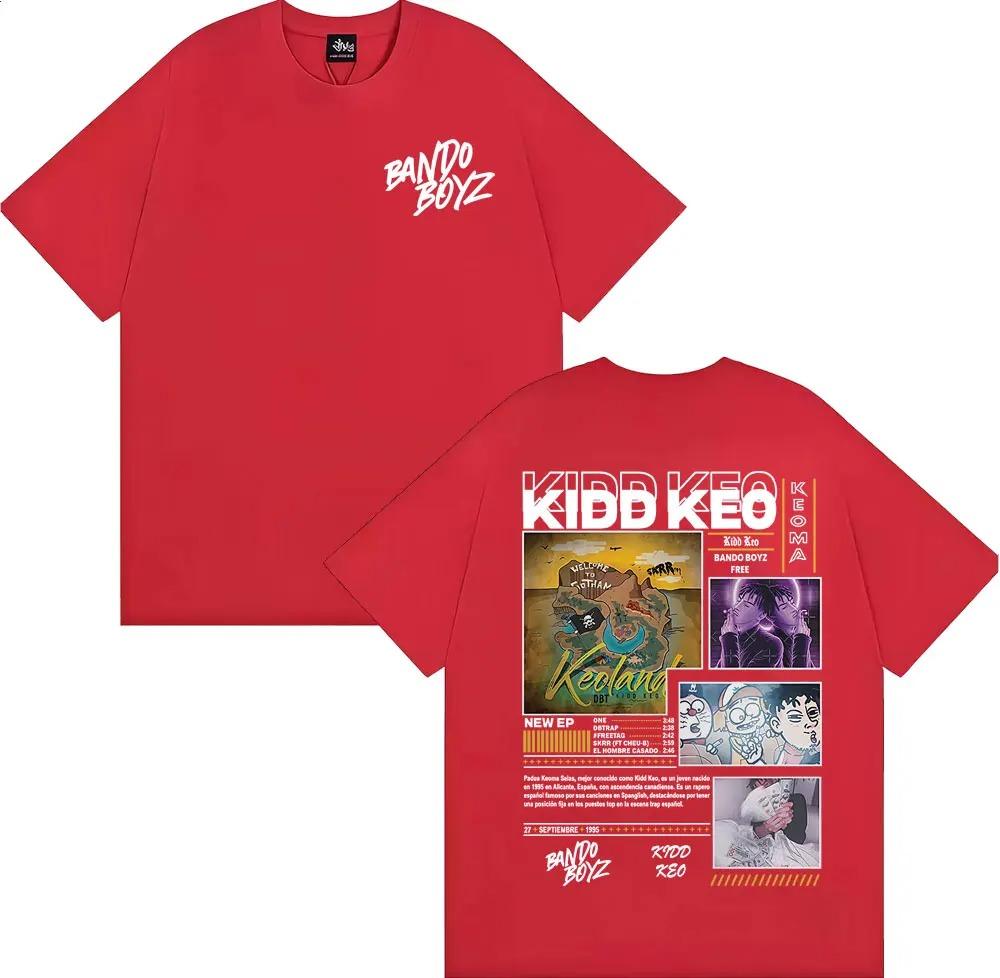 

Rapper Kidd Keo Bando Boyz 2026 World Tour TShirt Mens Harajuku Style HipHop Loose TShirt Streetwear Women And Men Tshirts S