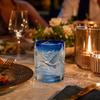 Anniversary Edition Glass Tumbler with Embossed Wildlife Design and Mountain Landscape for Collectors and Everyday Use
