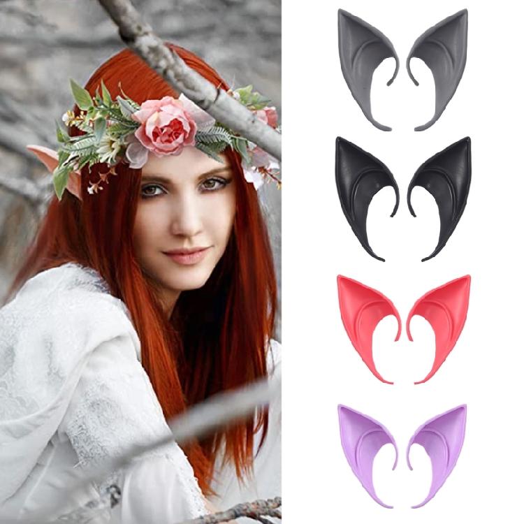 Soft Pointed Ears Cosplays Party Dress Up Costume Masquerade Elven Vampires Ears