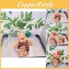 Lovable 15cm Plush Teddy Bear Keychain Cute Christmas Decoration For Couples Gift