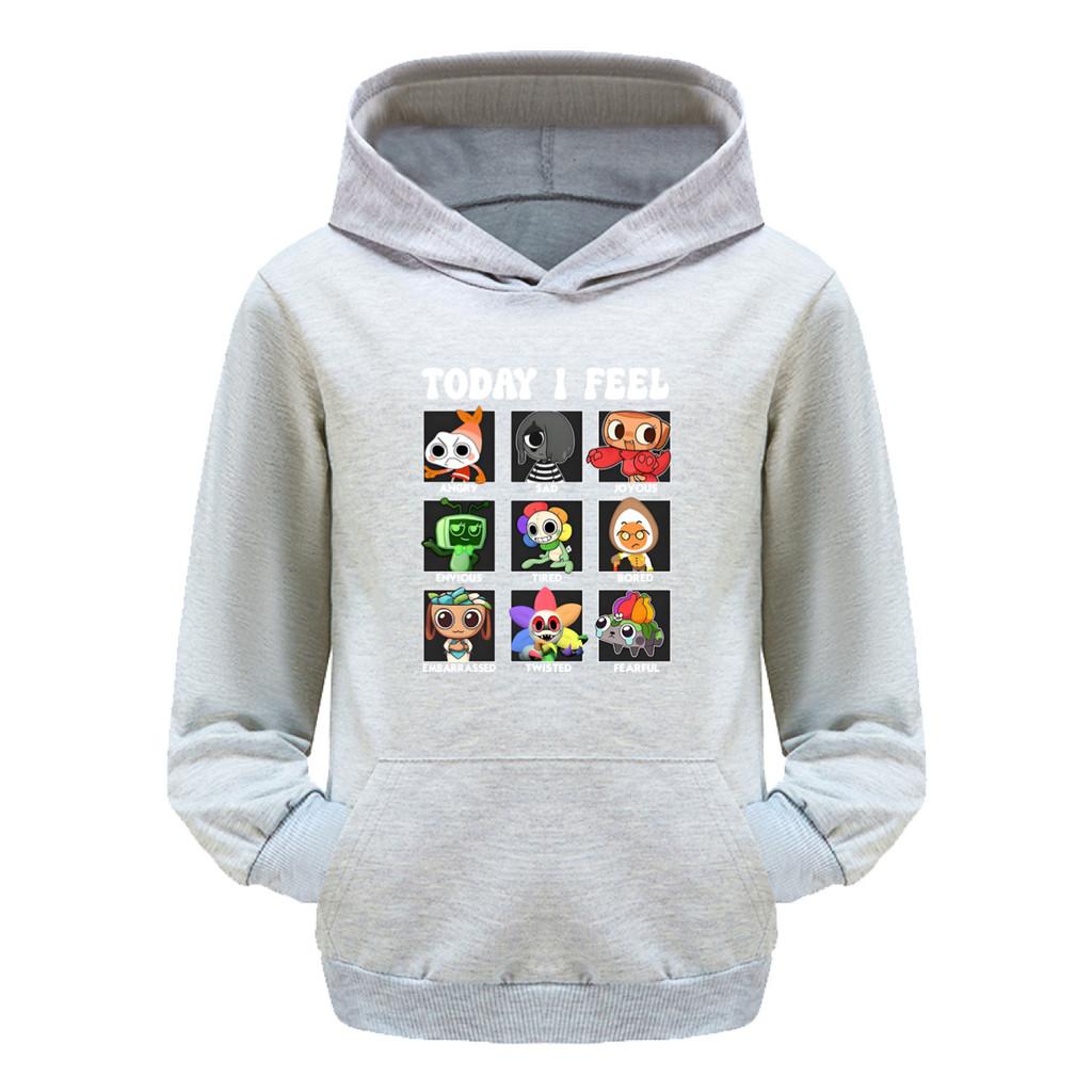 5405 Kinder Jungen Mädchen Dandy World Bedruckte Freizeit Kapuzenpullover mit langen Ärmeln