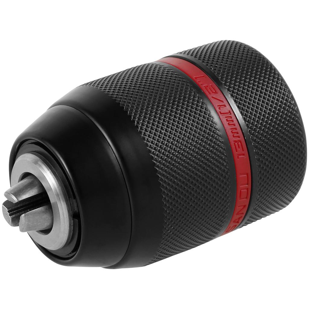 Keyless Drill Chuck Hex Shank 1/2-20UNF 1.5-13mm Socket Square Female Adaptor Self-tighten Drill Chuck Electric Drill Adapter