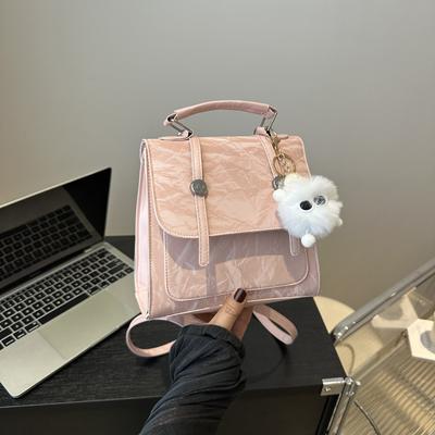 Mochila de design de nicho, bolsa feminina casual, bolsa de viagem, versátil, pequena mochila