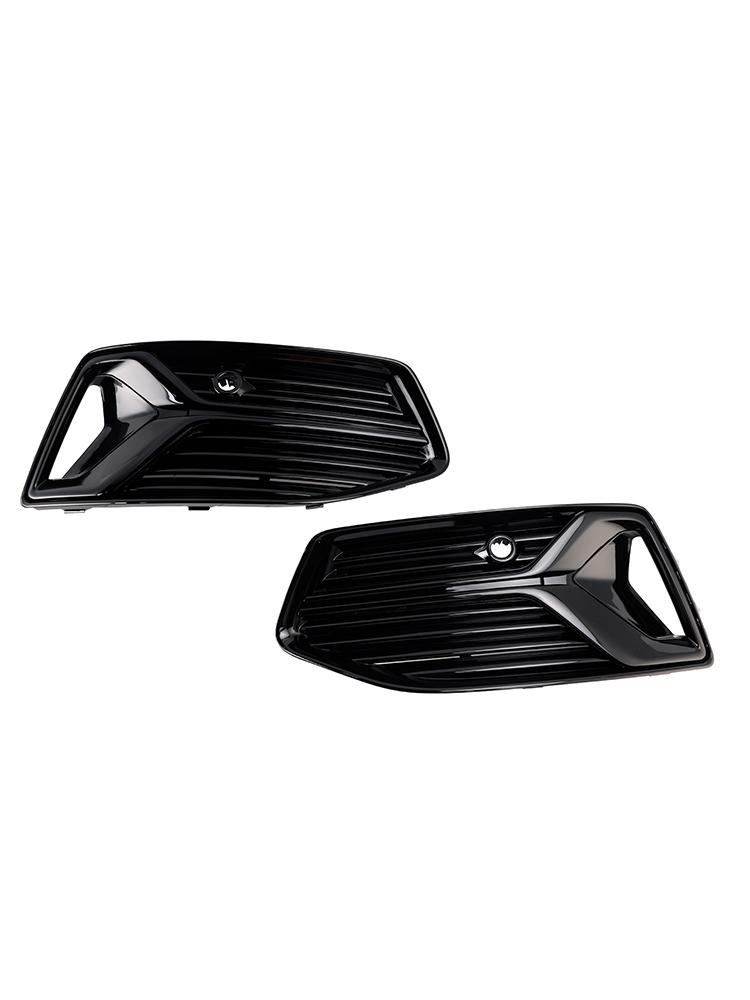 2PCS Front Bumper Fog Light Cover Grill Grille Fit A6 C8 2019-2023