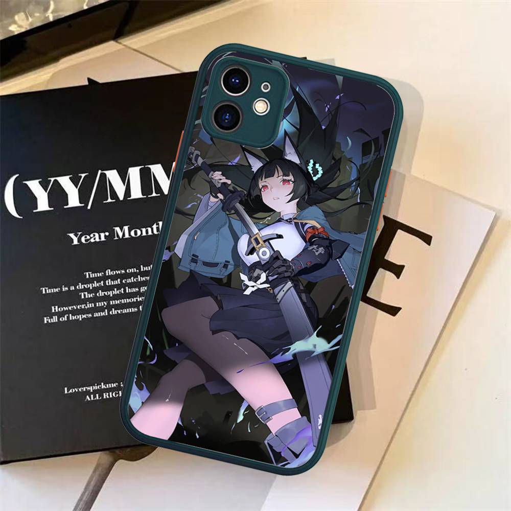 Hoshimi Miyabi ZZZ Phone Cases for iPhone 16 15 14 Plus 13 12 11 Pro Max Matte oft Bumper Phone Cover