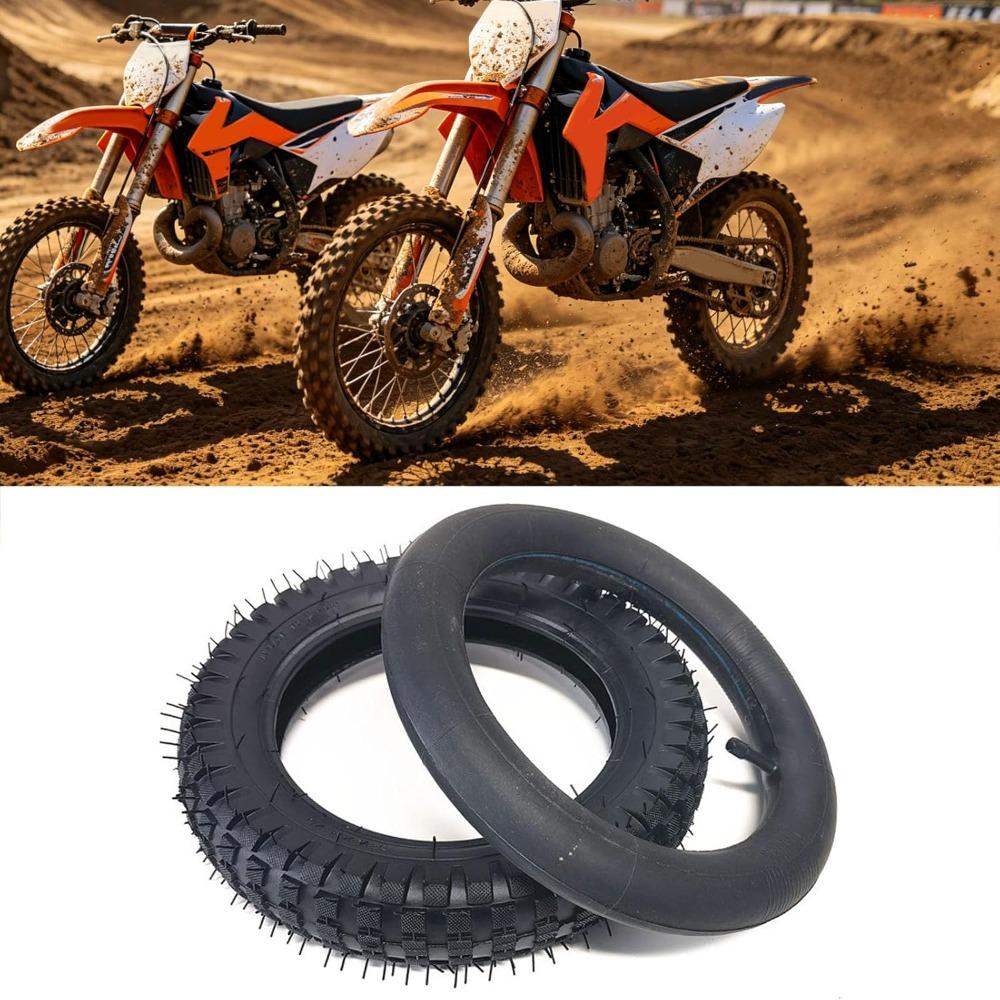 Rubber Tire Set Durable Tire Inner Tube for MX350 / MX400 Mini Dirt Bike Scooter Refit