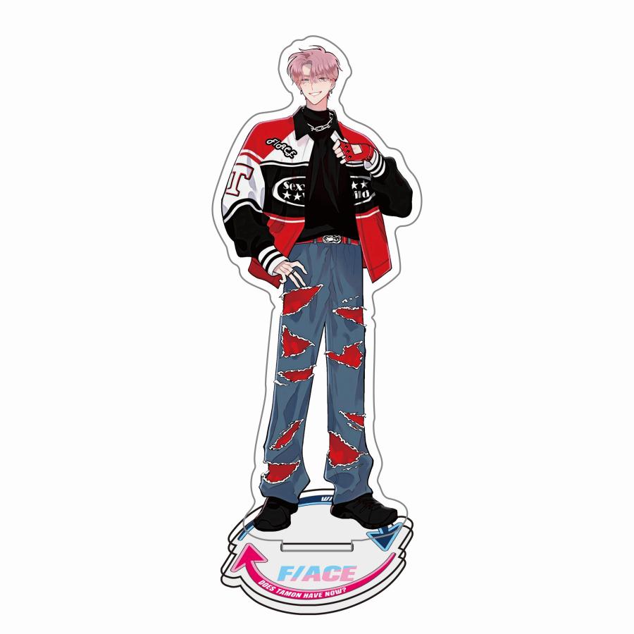 Anime Tamon-kun Ima Docchi!?/Tamon's B-Side Acrylic Stand Keychain Tamon Fukuhara Utage Kinoshita Double Sided HD Print Ornament