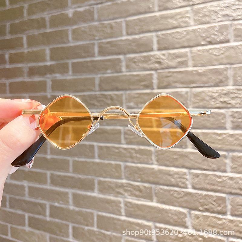 

2 шт. Детские солнцезащитные очки для мальчиков и девочек, ретро, металлическая квадратная оправа, очки принца, детская мода, универсальные, солнцезащитные очки для показа мод оранжевый