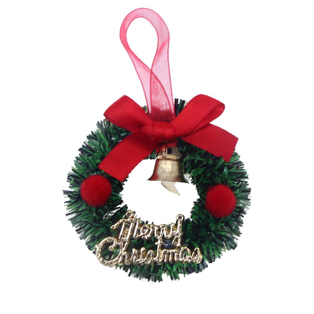 New Year Christmas Wreaths Door Hanging 30cm Large Christmas Wreath for Door Window Artificial Hanging Ornaments