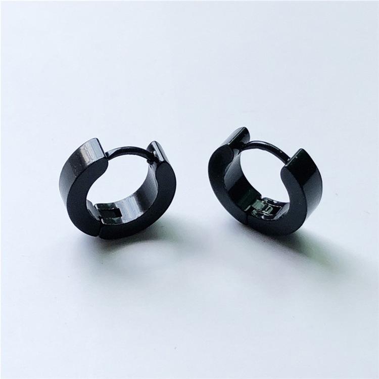 Titanium Steel Non-Fading, Hypoallergenic Earrings for Men & Women - Classic, Retro, Versatile, Hip-Hop Accessories