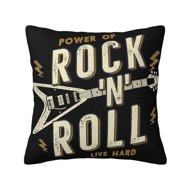 Rockabilly Pinup Sock Hop Clothes Vintage Hot Rod 1970s Throw Pillow Decor Home Heavy Metal Music Cushion Cover Soft Pillowcase