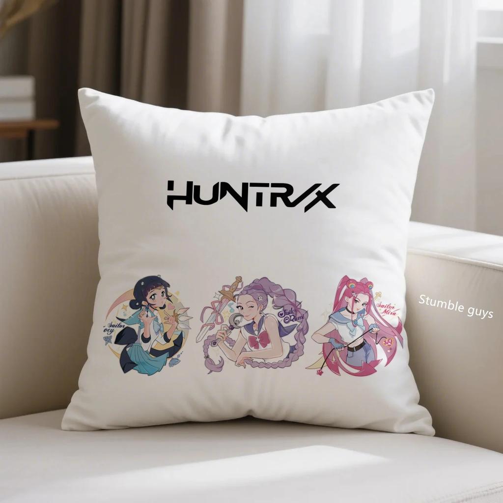Demon Hunters Kpop Sofa Pillowcase Anime Cushion Cover Bedroom