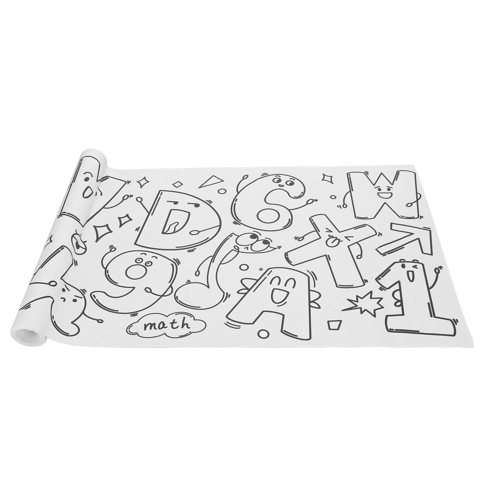 

Рулон цветной бумаги длиной 3,3 ярда и шириной 11,8 дюймов, безопасный, сглаживающий, многоцелевой, детский рулон для рисования