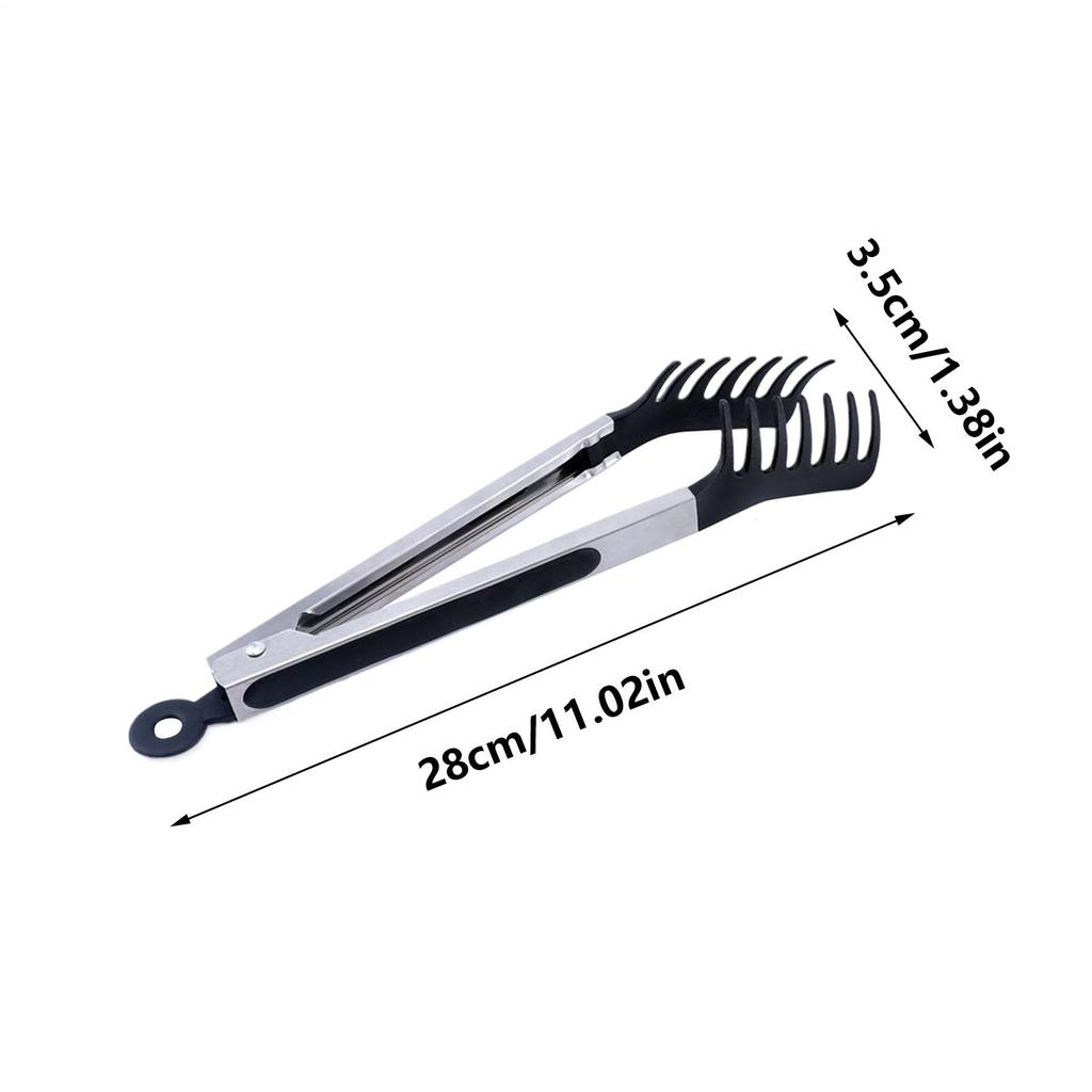 Kitchen Tongs Silicone Food Tongs Non Stick Cooking Serving Tongs For BBQ Salad Steak Pasta Spaghetti Noodles Clip Kitchen Gadge