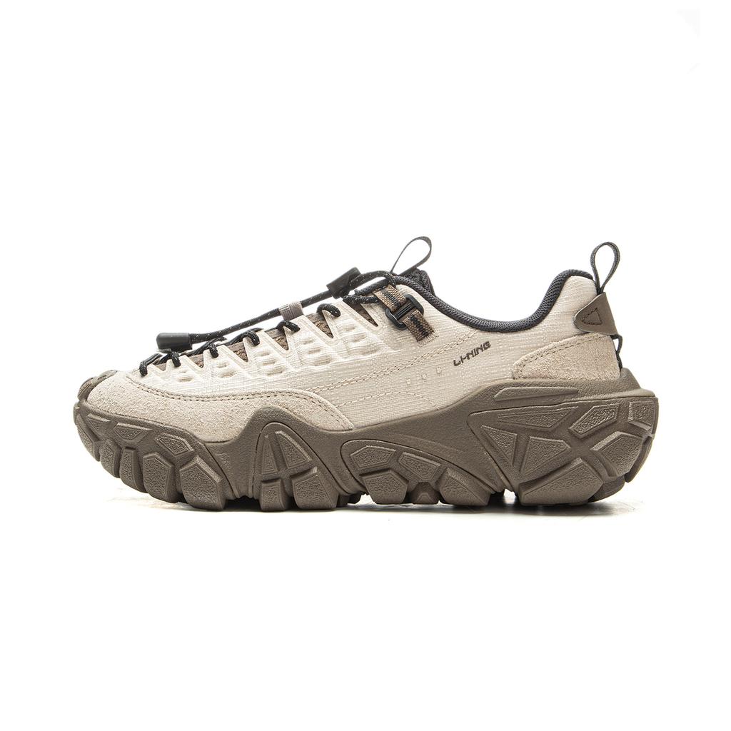 New LiNing Dunes Cushioning, Slip Resistant, Abrasion Resistant Support Low Top Casual Shoes Women's Oat Gray AGCV364-1