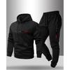 Men's 2026 Printed Logo Pullover Hoodie & Long Pants Set