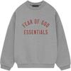 Fear of God Essentials Fleece Crewneck Dark Heather Men Tops Grey 192BT246269F