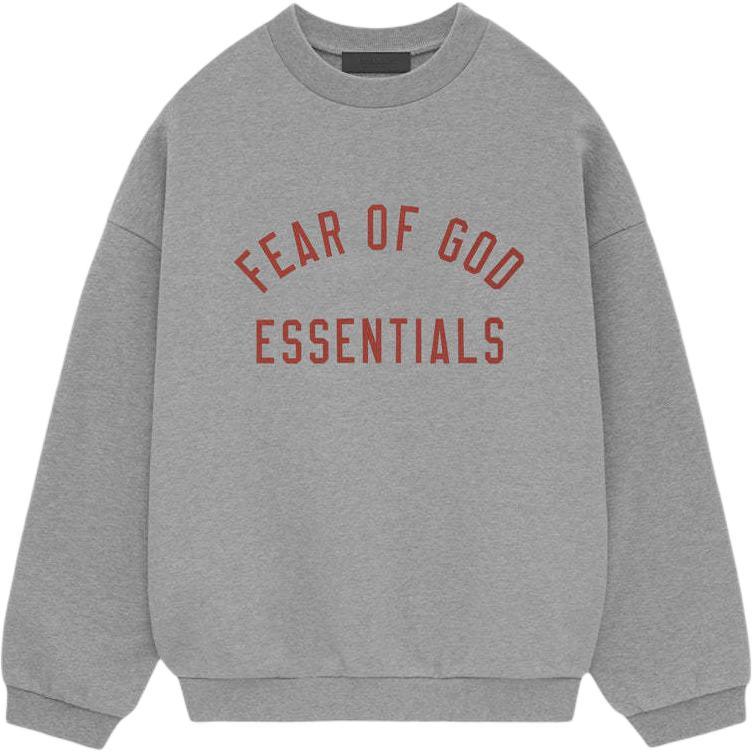 Fear of God Essentials Fleece Crewneck Dark Heather Men Tops Grey 192BT246269F