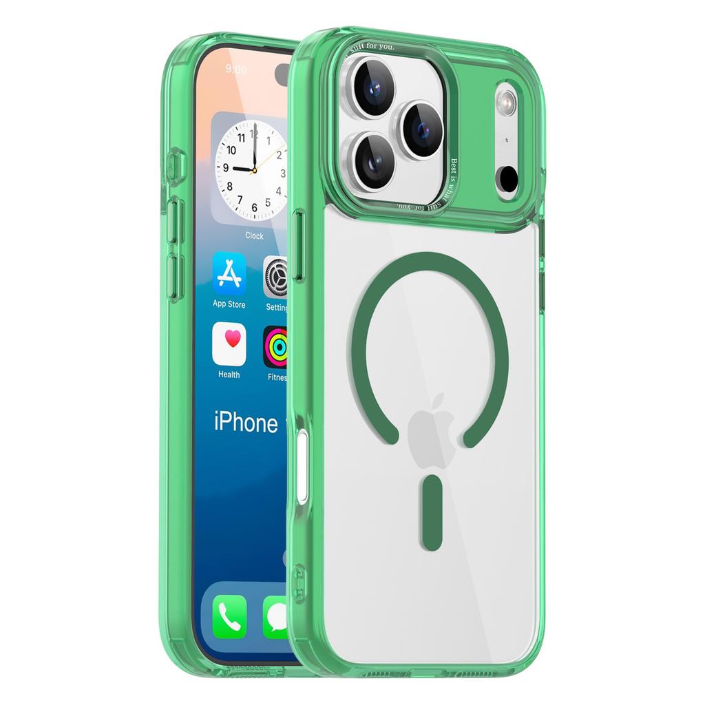 Per Custodia Telefono Cellulare IPhone17promax Colore Ghiaccio Forte Aspirazione Magnetica per Apple 16/15 Ricarica Wireless Guscio Alta Trasparenza