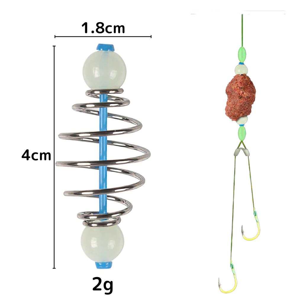 AZ-FRONT Nerie Spiral Bait Spinner für Sabiki-Angeln, 10er-Set