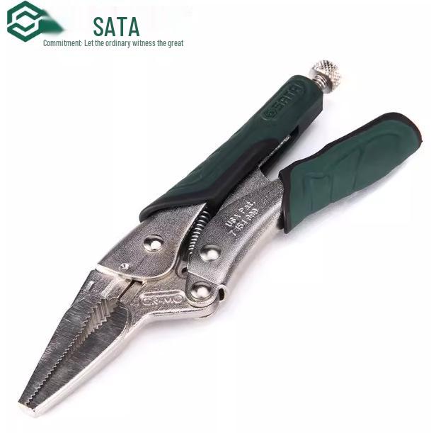SATA Shida 6-inch & 9-inch Heavy-Duty Needle-Nose Pliers with Cutting Edge and Quick Release (Models 71305-71306)