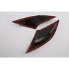 Glossy Black Front Fog Light Tail Lamp Lid Cover Trim For  Honda Accord 2pcs