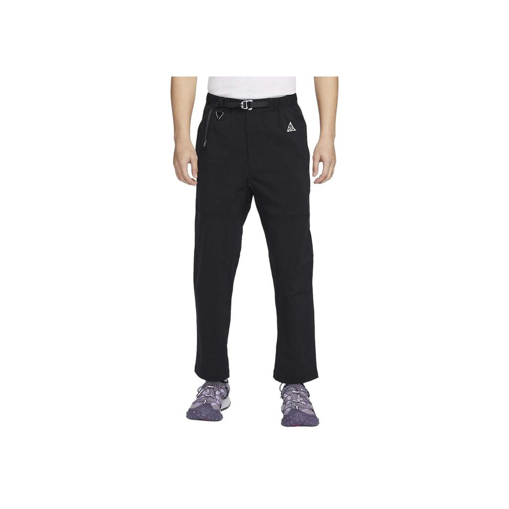 Nike ACG Collection Solid Color Sports Straight-Leg Woven High-Waist Casual Pants Men Bottoms Black FN2451-010