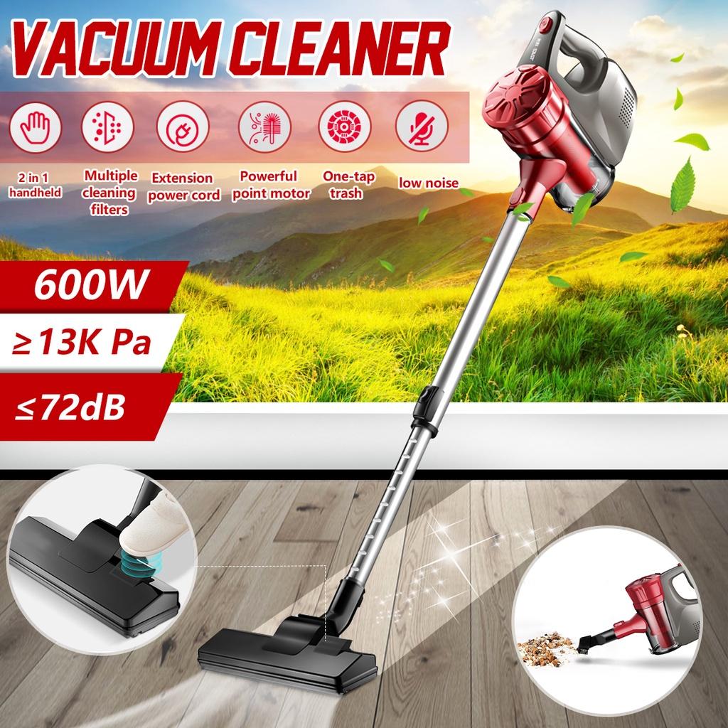 600W 13000pa Handheld Vacuum Cleaner Powerful Dry Stick Vac Home Bagless Handheld Low Noise Dust Collector 2 In 1 120x22cm
