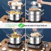 Handon 28cm Double-Layer Stainless Steel Steamer