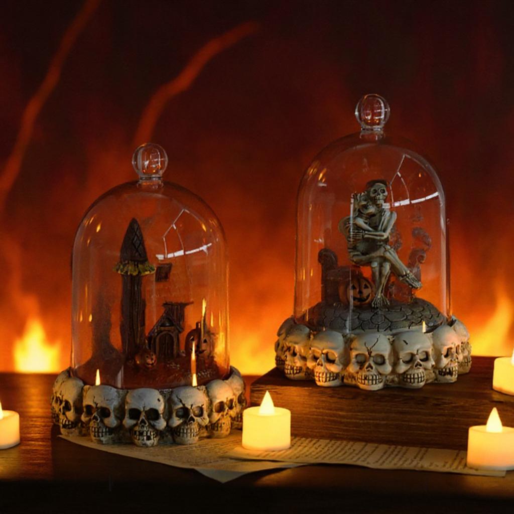 New Halloween Couple Skeleton Resin Craft Ornament Ghost House Festival Atmosphere Decoration Horror Decorated Halloween Gifts