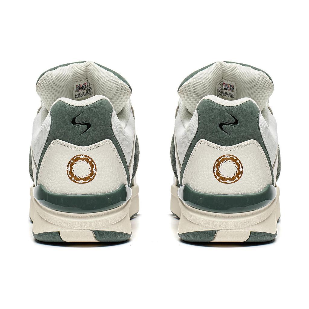 Li Ning Shooting Star Bequeme Dämpfung, Abriebfeste Niedrige Freizeitschuhe Unisex Berggrün AZGT085-3