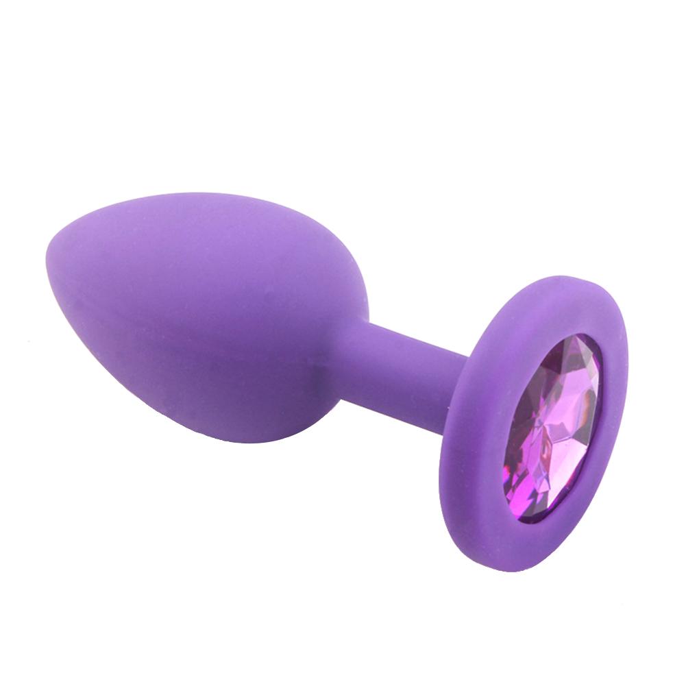TA 3D Faux Diamond Butt Anal Plug Masturbación Pareja Coqueteo Juguete Sexual