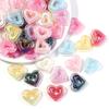10pcs Colored Heart Shaped Beads Acrylic Hollow Beads Spacer Bead For DIY Handmade Charms Bracelet Keychains Jewelry Accessories