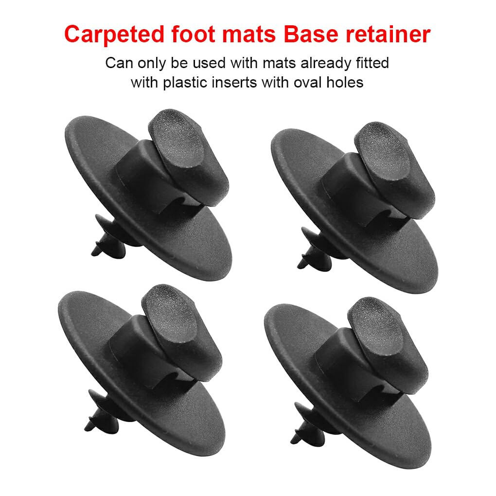 Generic 4 Pcs Car Interior Carpet Clips Car Floor Mat Fixing Clamp Fastener Retainer Grip Auto Accessories