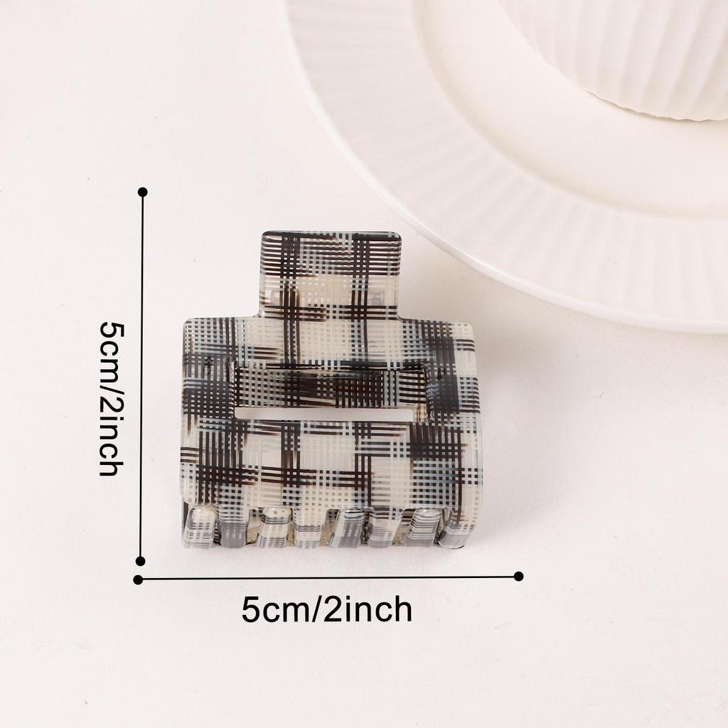 Bambus Yao Academy Style Karomuster Haarklammer - High-End Mode Pony-Halter Accessoire für Mädchen