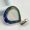 Top Quality Natural Opal 28 Ct Pear CERTIFIED 925 Sterling Silver Gems Pendant